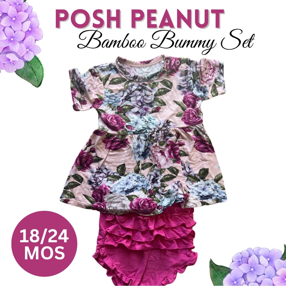 Posh Peanut Bummie Set 18/24 Months. Viscose Bamboo
